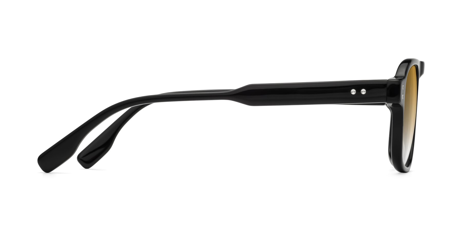 Side of Pamban in Black with Champagne Gradient Lenses