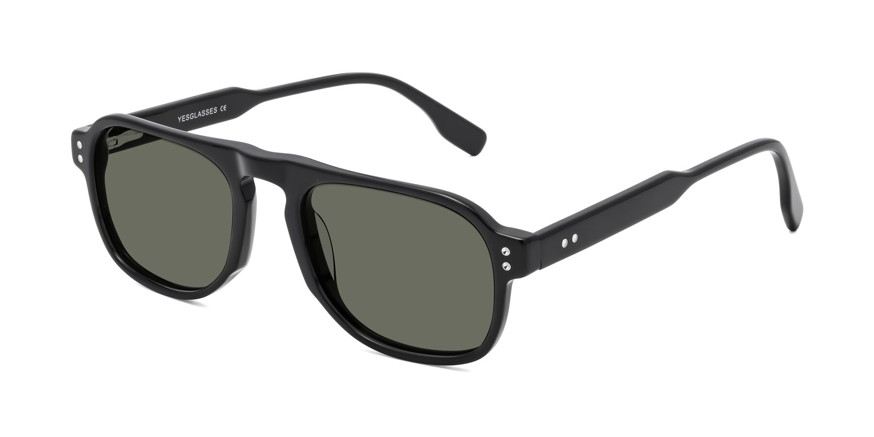 Angle of Pamban in Black with Gray Polarized Lenses
