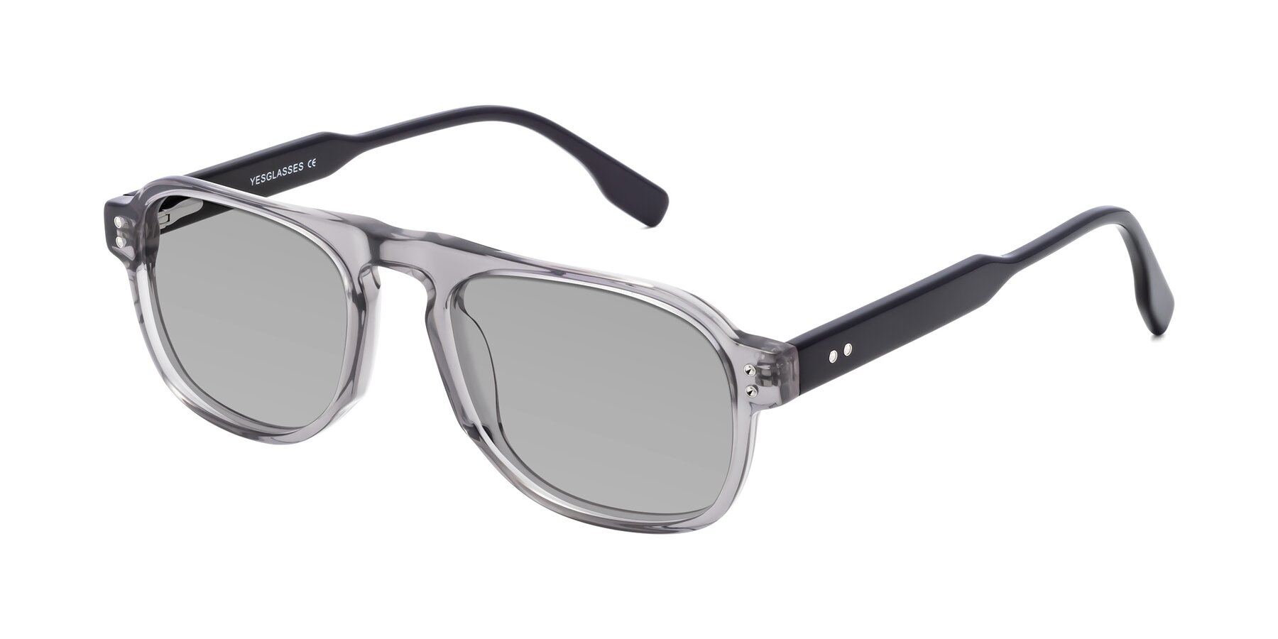 Angle of Pamban in Transprent Gray with Light Gray Tinted Lenses
