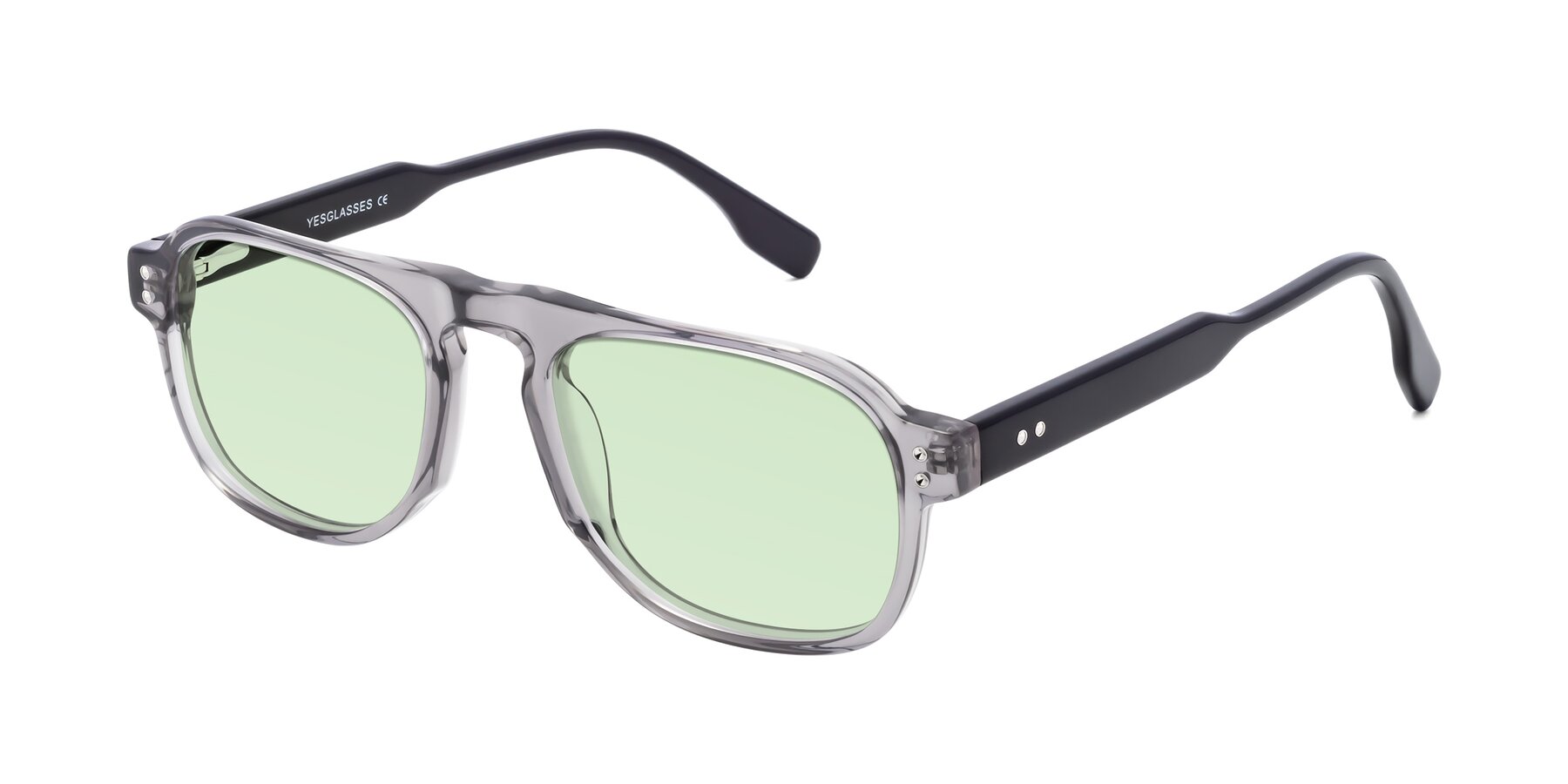 Angle of Pamban in Transprent Gray with Light Green Tinted Lenses
