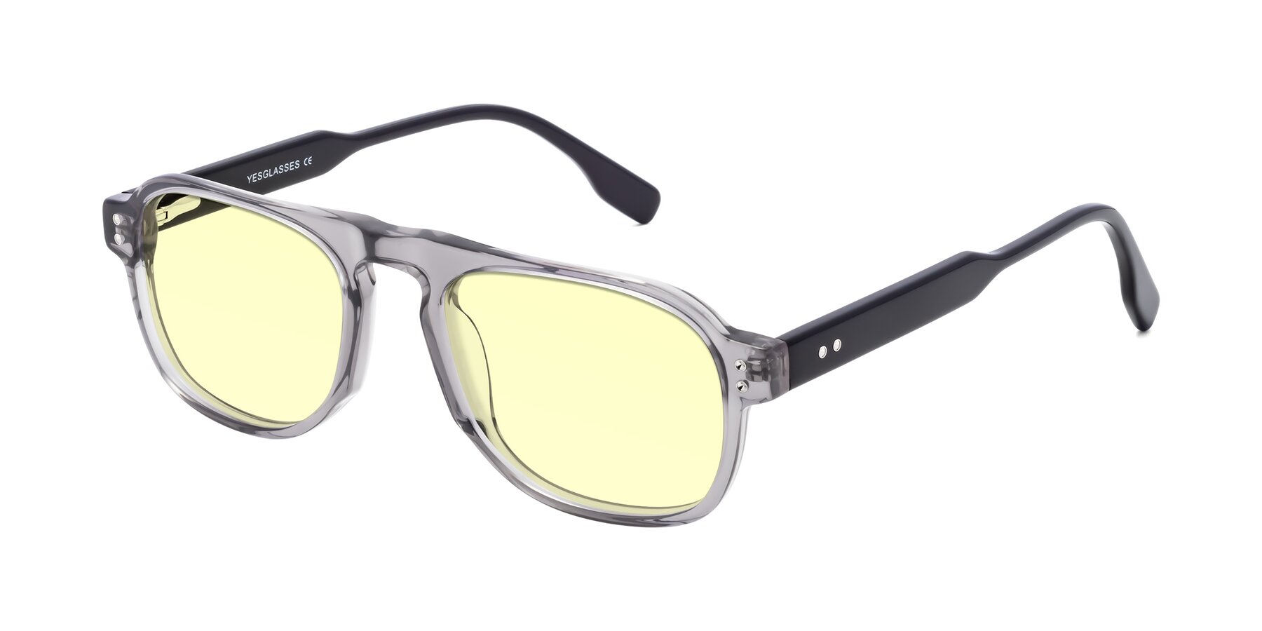 Angle of Pamban in Transprent Gray with Light Yellow Tinted Lenses