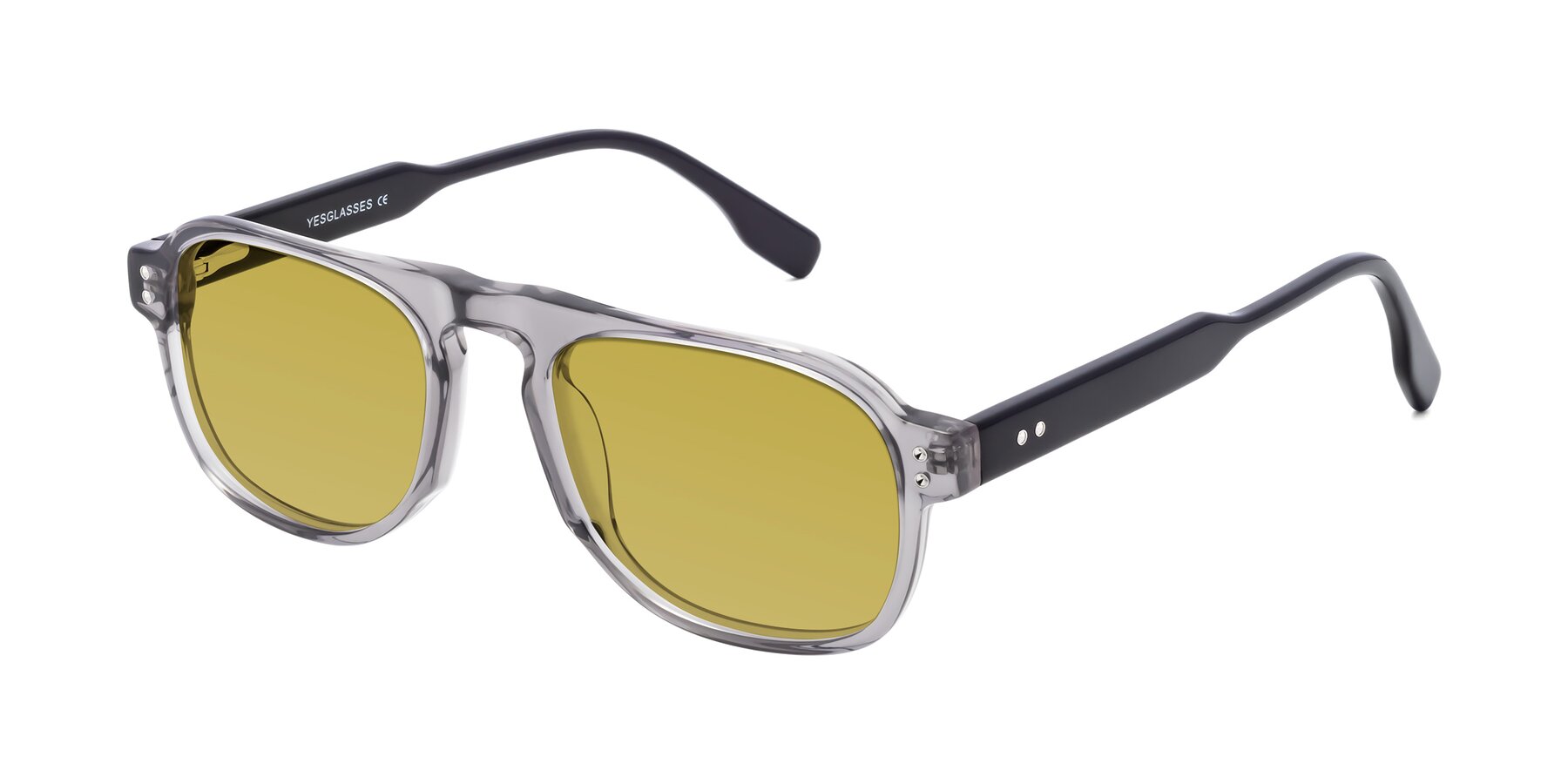 Angle of Pamban in Transprent Gray with Champagne Tinted Lenses