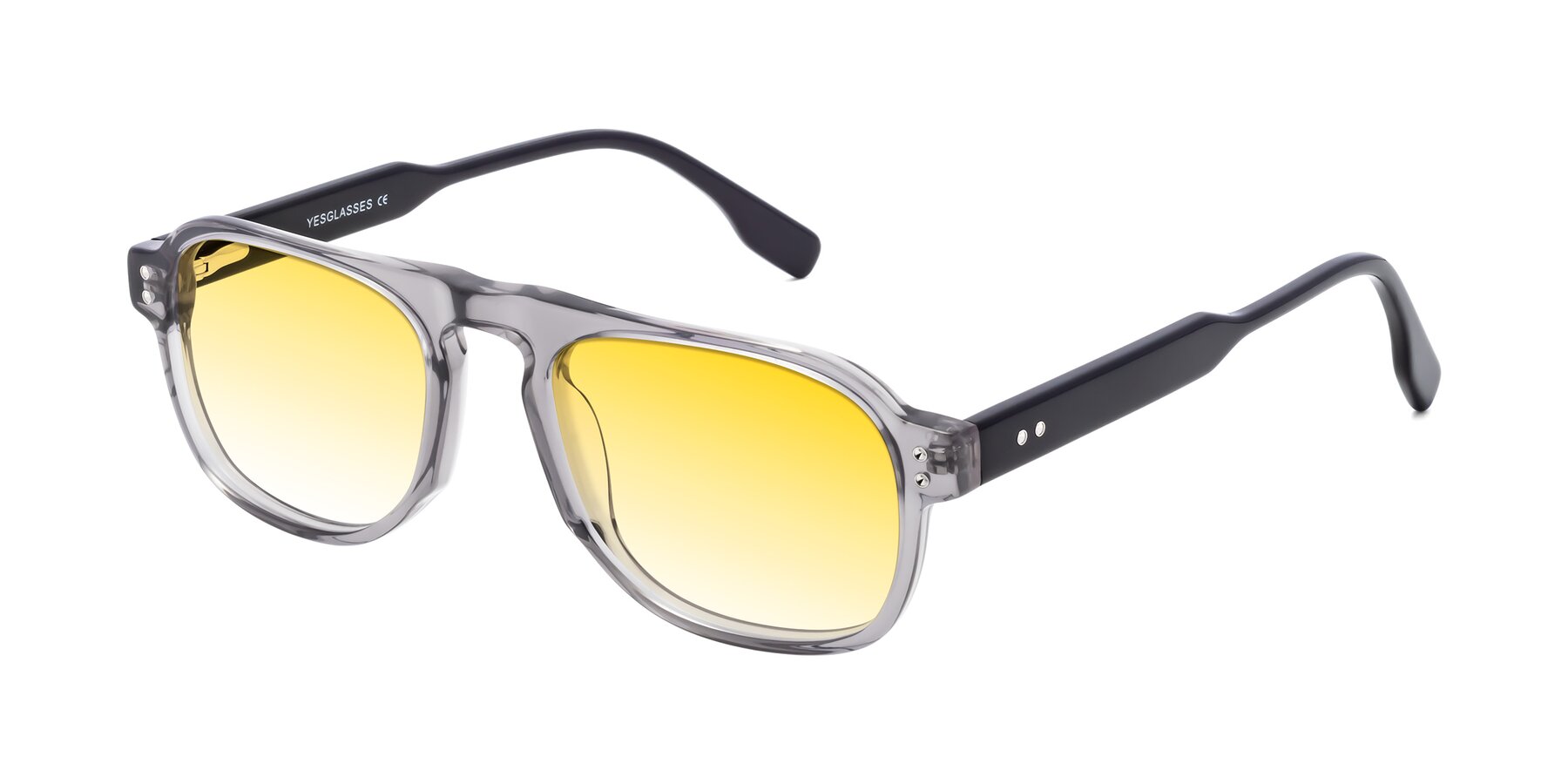 Angle of Pamban in Transprent Gray with Yellow Gradient Lenses