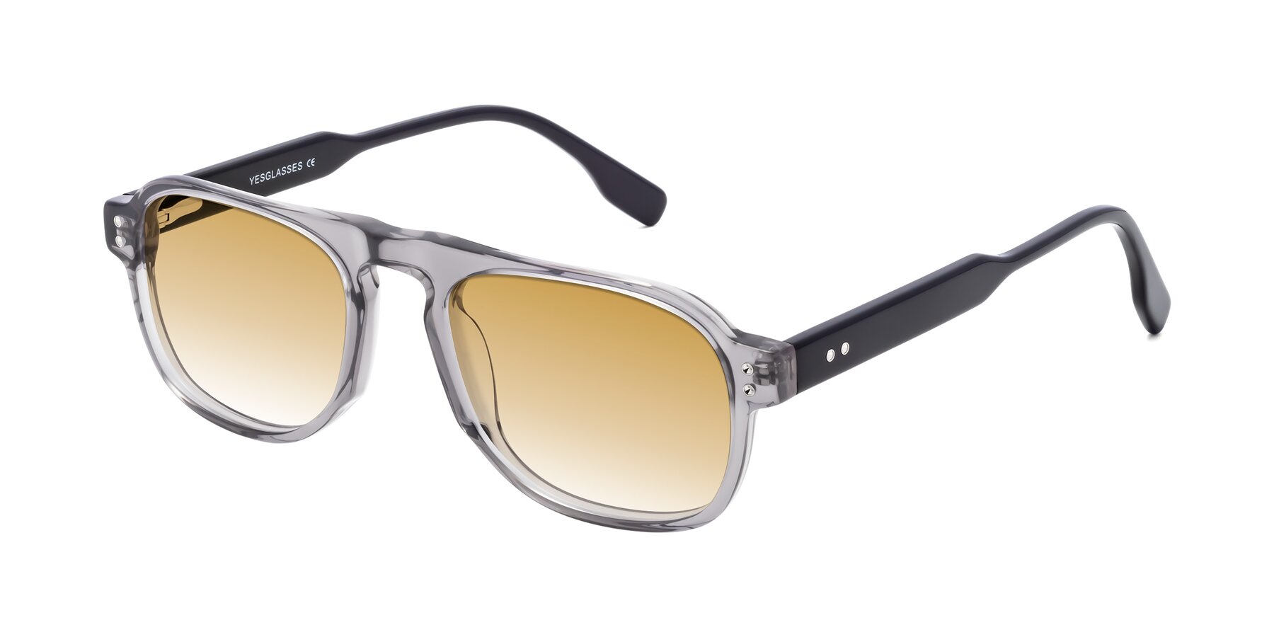 Angle of Pamban in Transprent Gray with Champagne Gradient Lenses