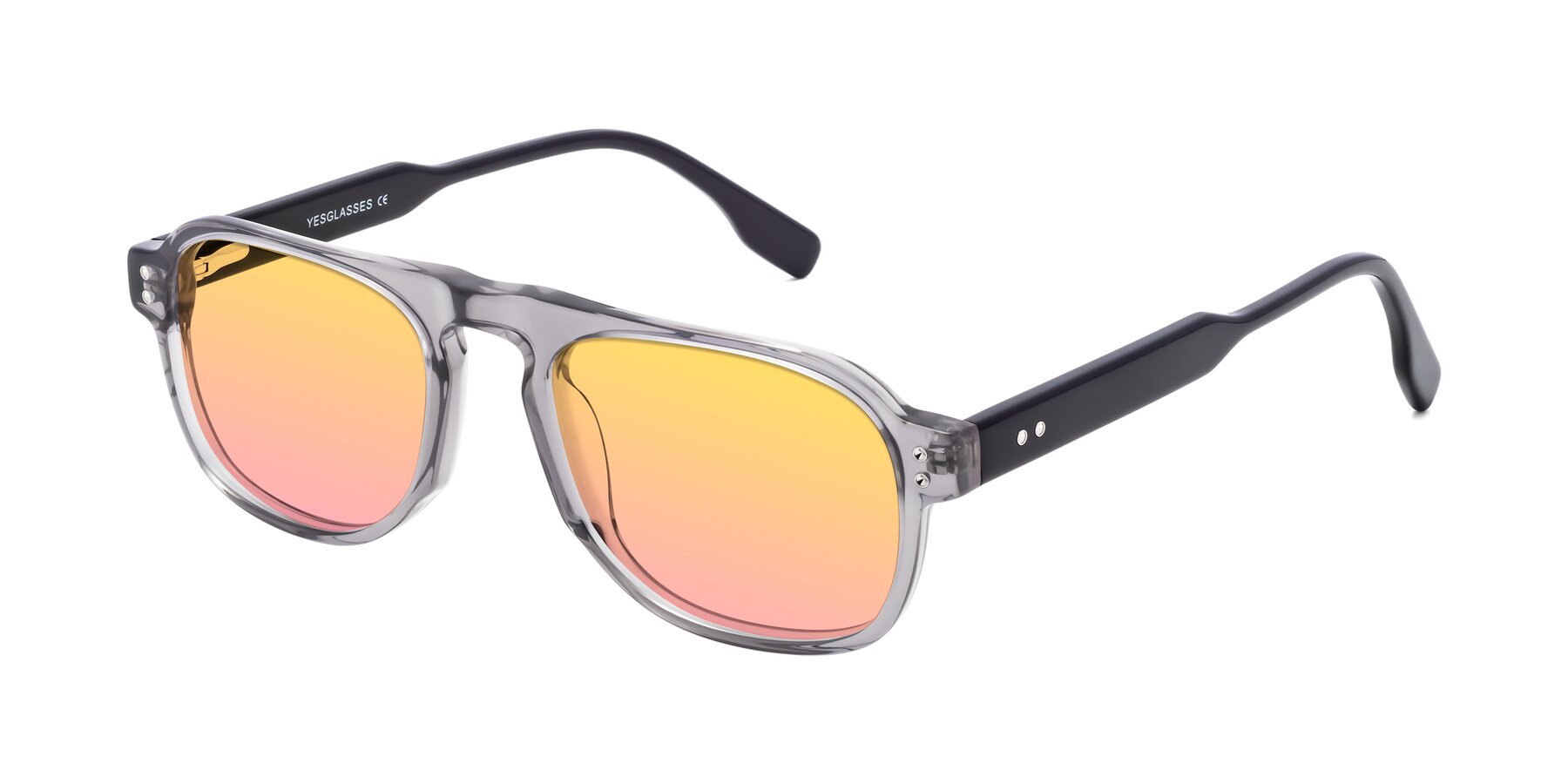 Angle of Pamban in Transprent Gray with Yellow / Pink Gradient Lenses
