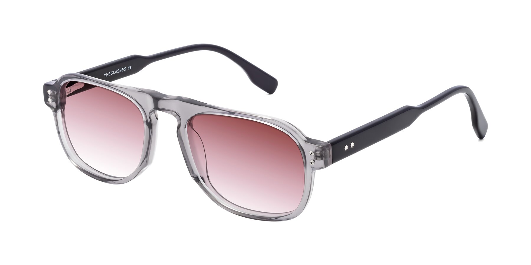 Angle of Pamban in Transprent Gray with Garnet Gradient Lenses