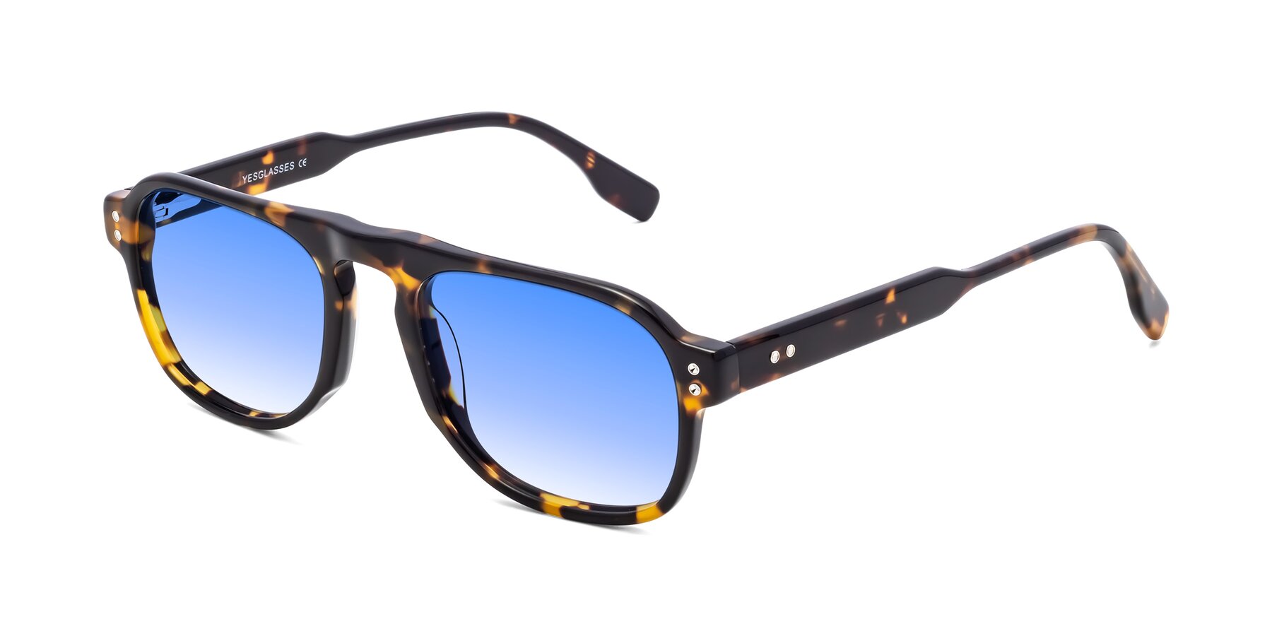 Angle of Pamban in Tortoise with Blue Gradient Lenses
