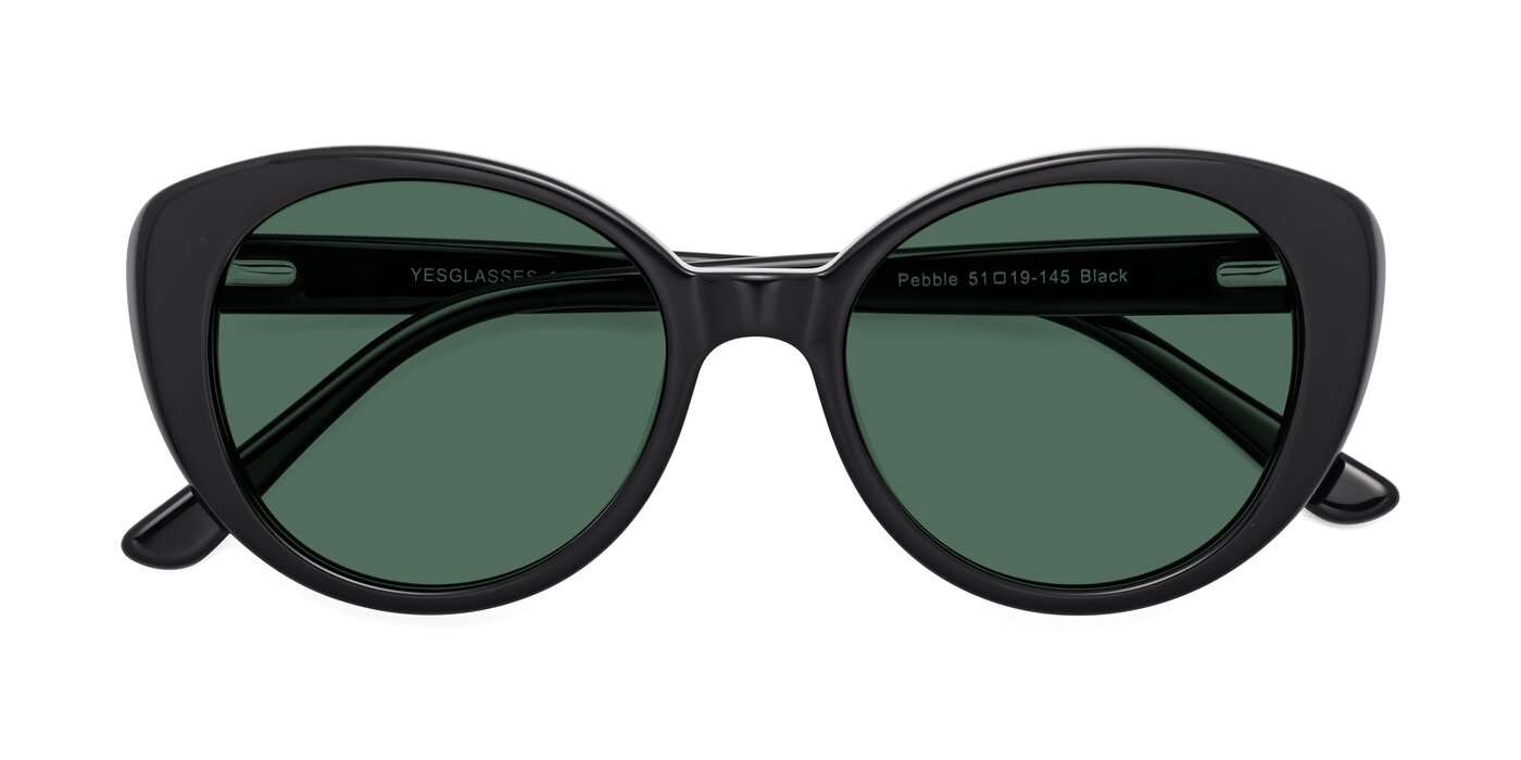 Pebble - Black Polarized Sunglasses
