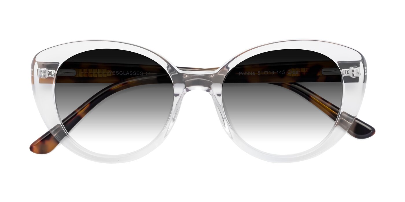 Pebble - Clear Gradient Sunglasses