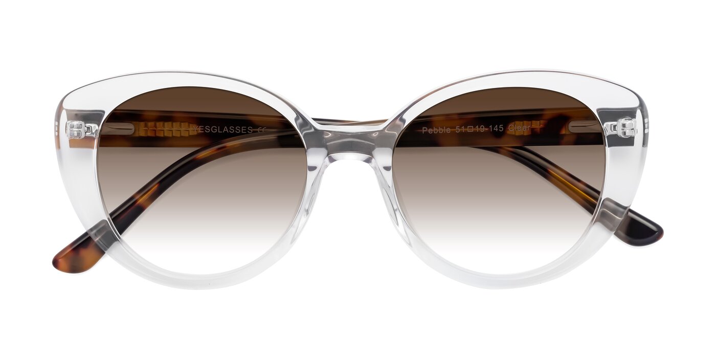 Pebble - Clear Gradient Sunglasses