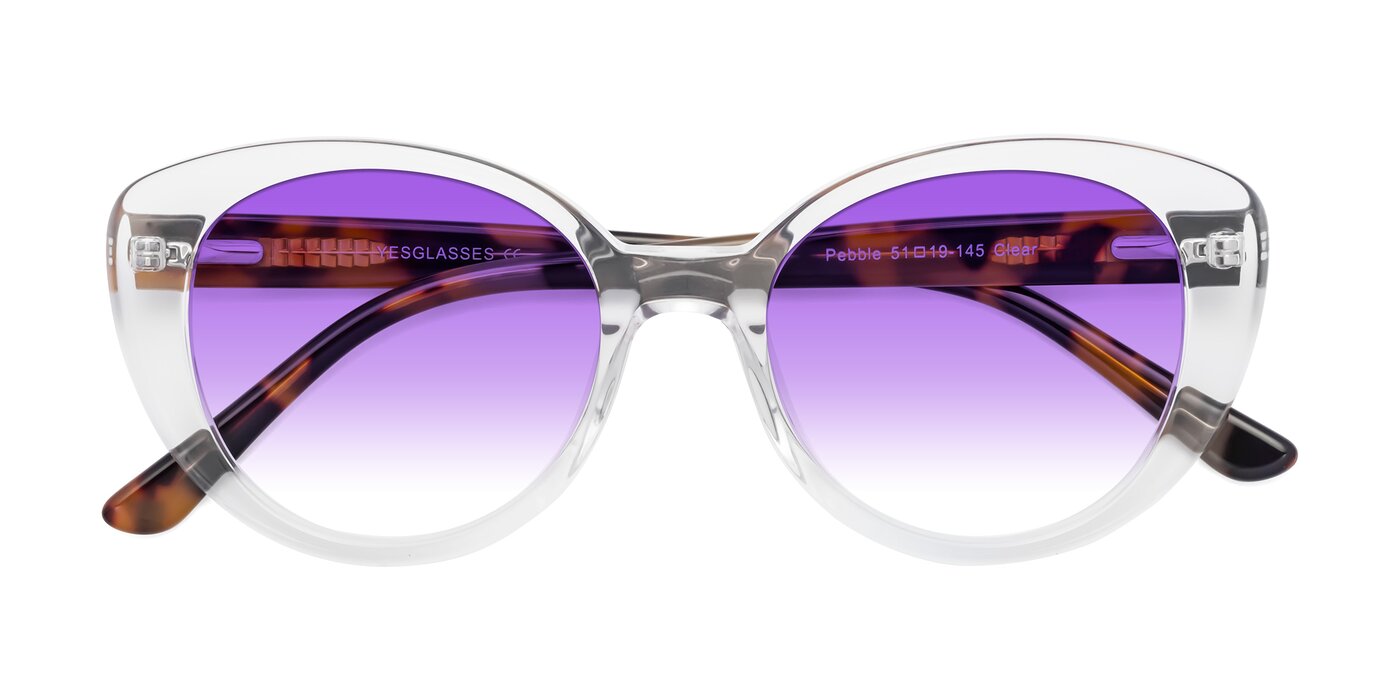 Pebble - Clear Gradient Sunglasses
