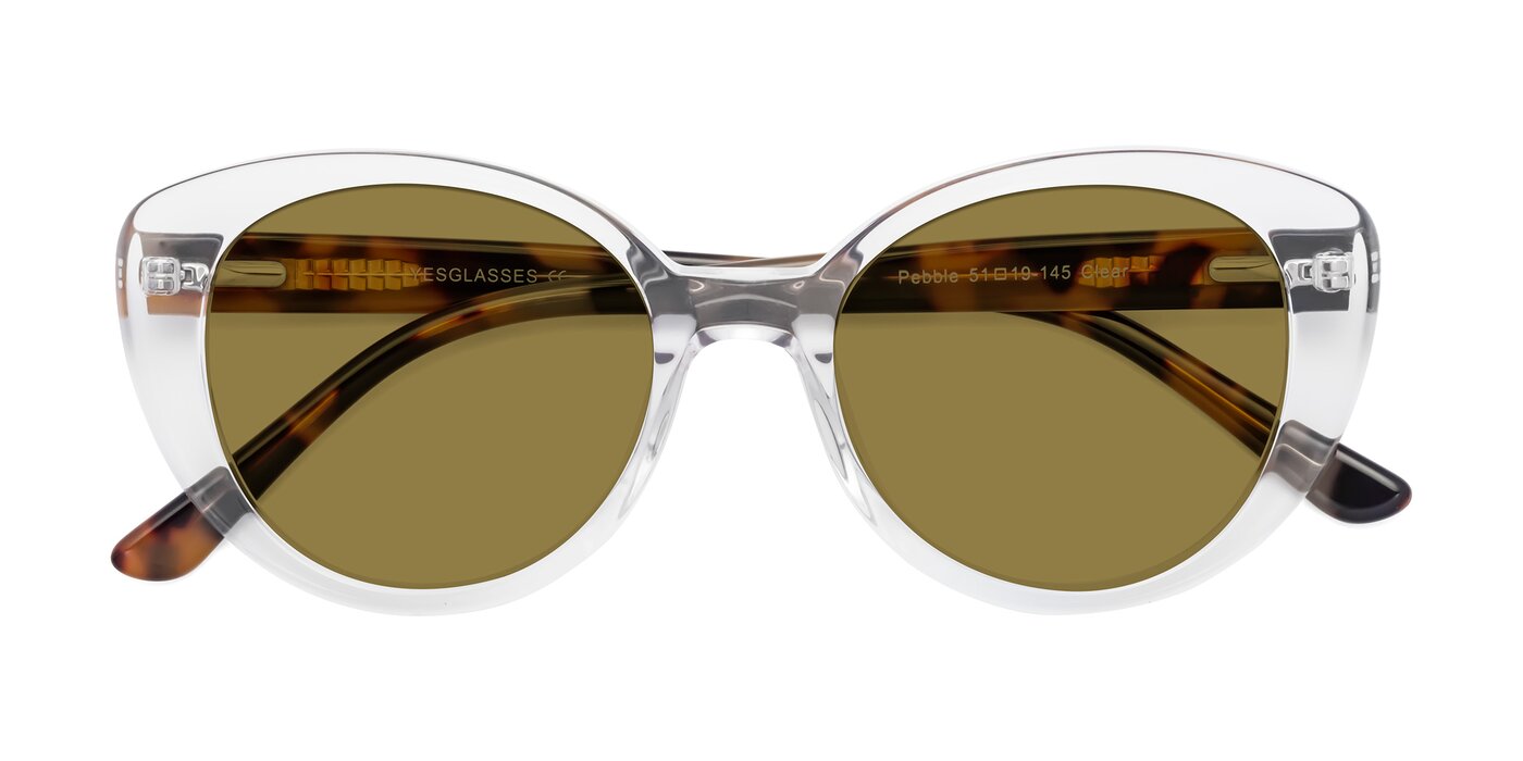 Pebble - Clear Polarized Sunglasses