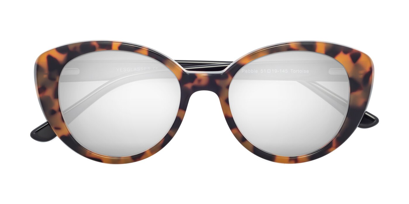 Pebble - Tortoise Flash Mirrored Sunglasses