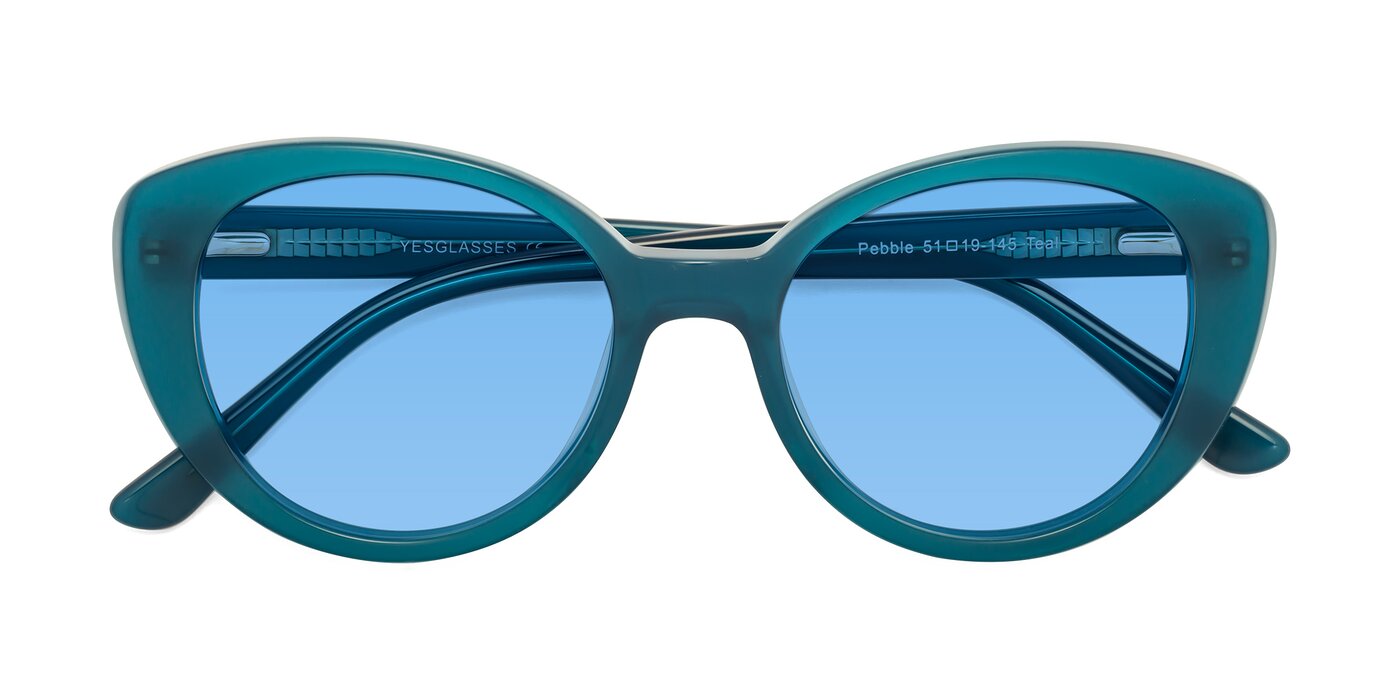 Pebble - Teal Blue Tinted Sunglasses