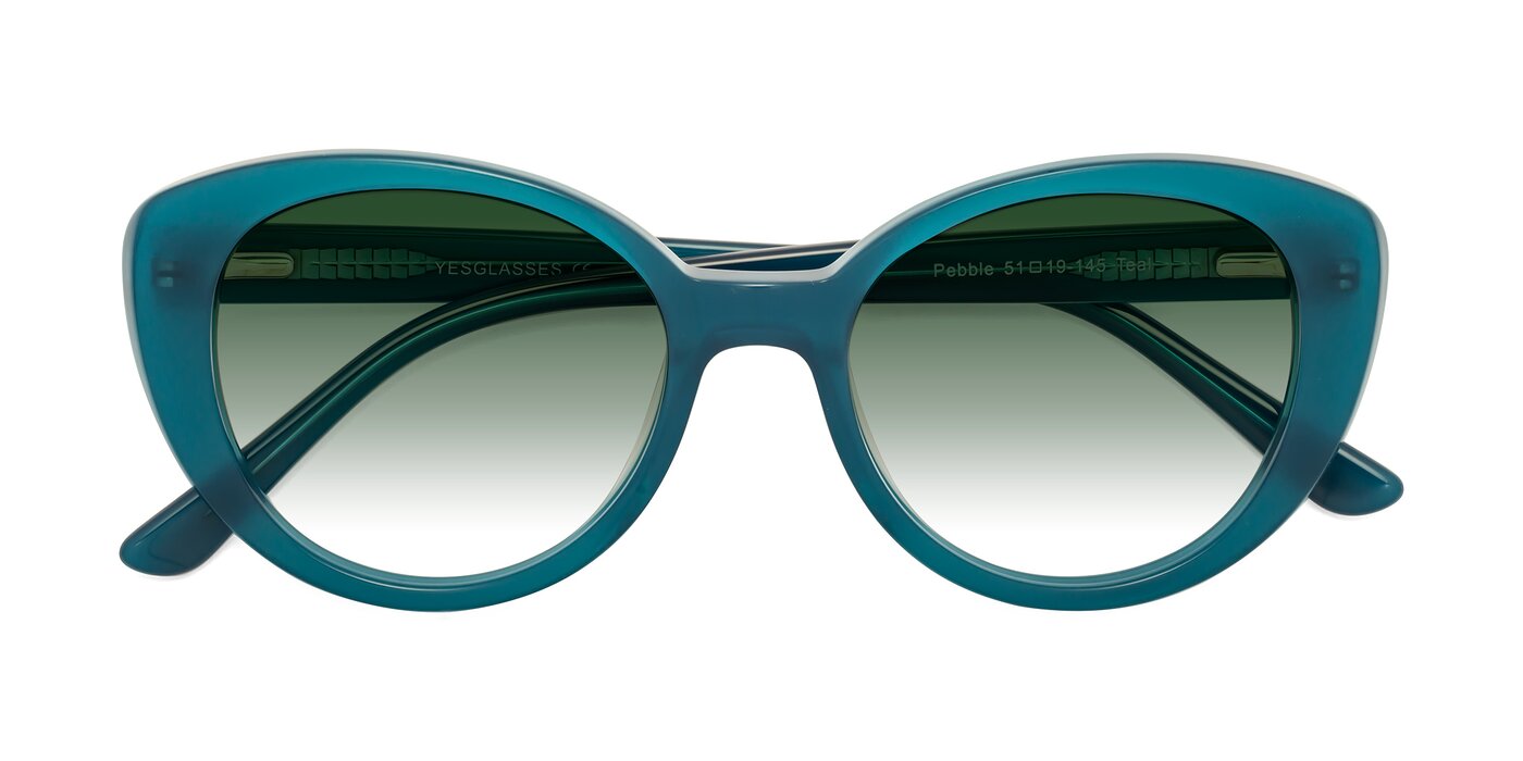 Pebble - Teal Blue Gradient Sunglasses