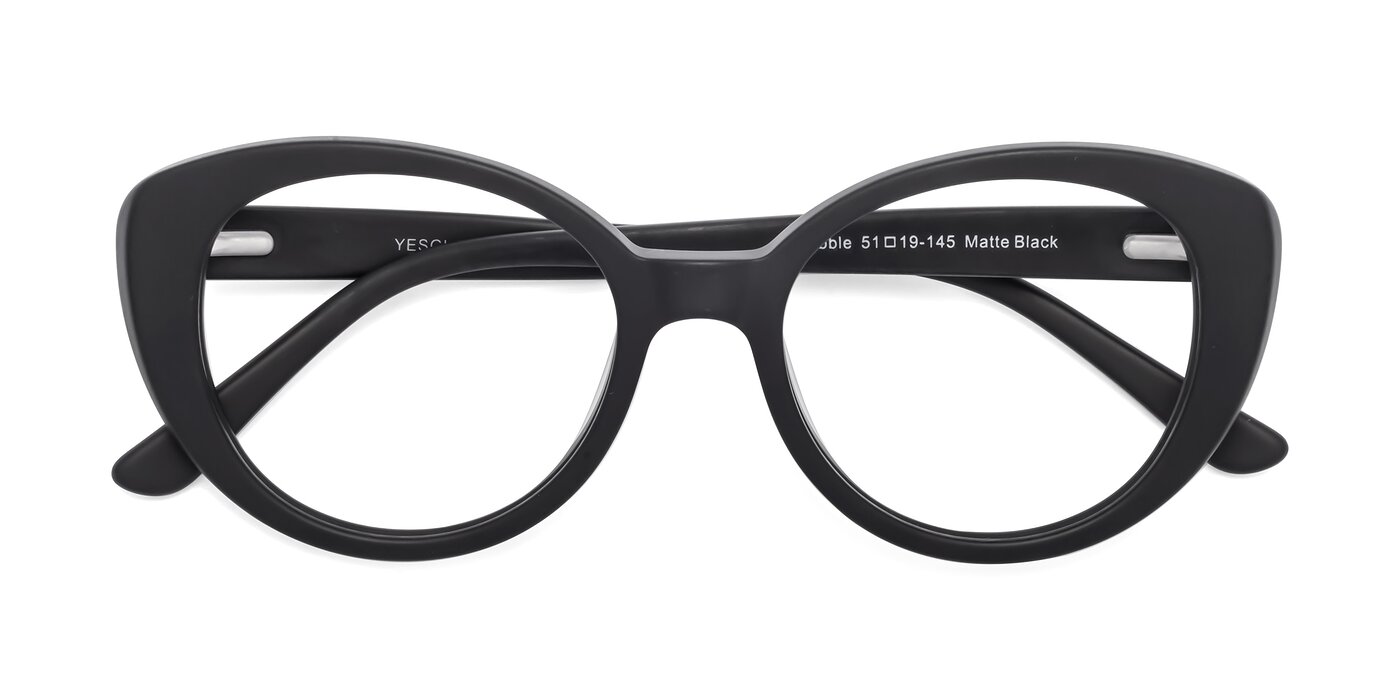 Pebble - Matte Black Blue Light Glasses