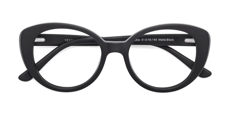 Pebble - Matte Black Eyeglasses
