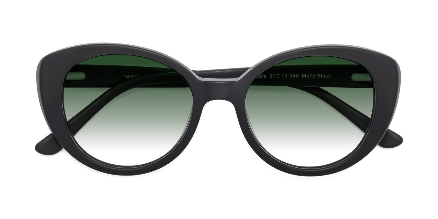 Pebble - Matte Black Gradient Sunglasses