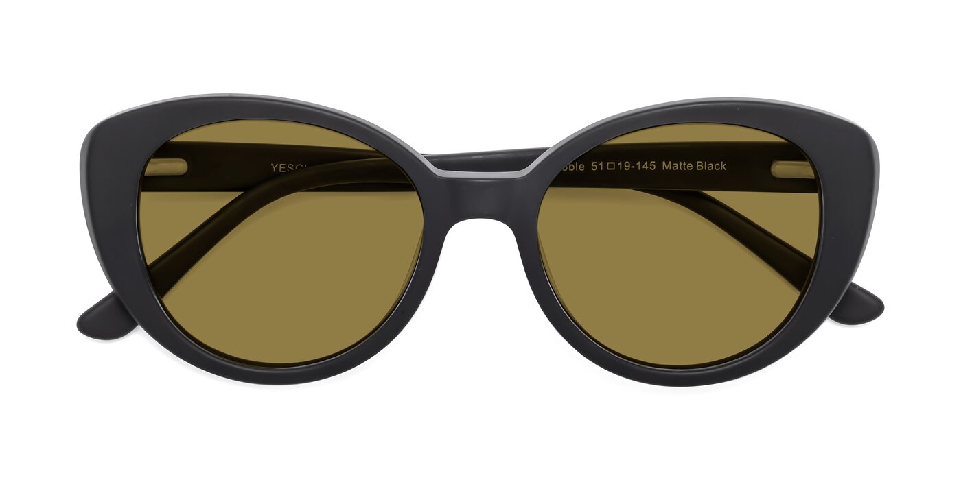 Pebble - Matte Black Polarized Sunglasses
