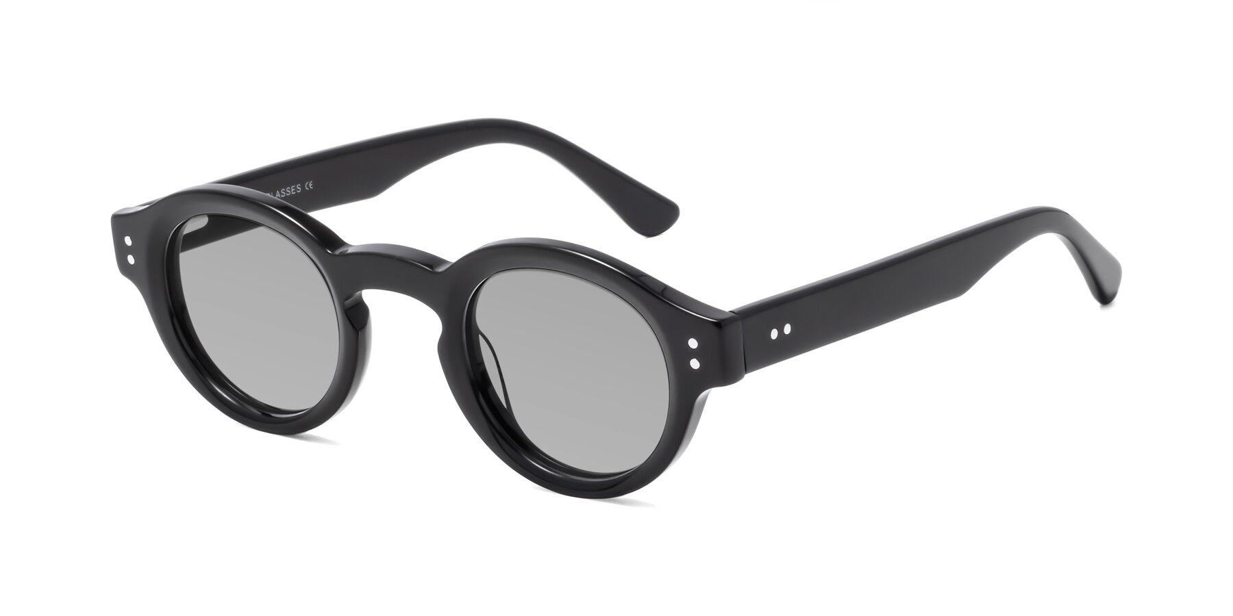 Angle of Pine in Black with Light Gray Tinted Lenses