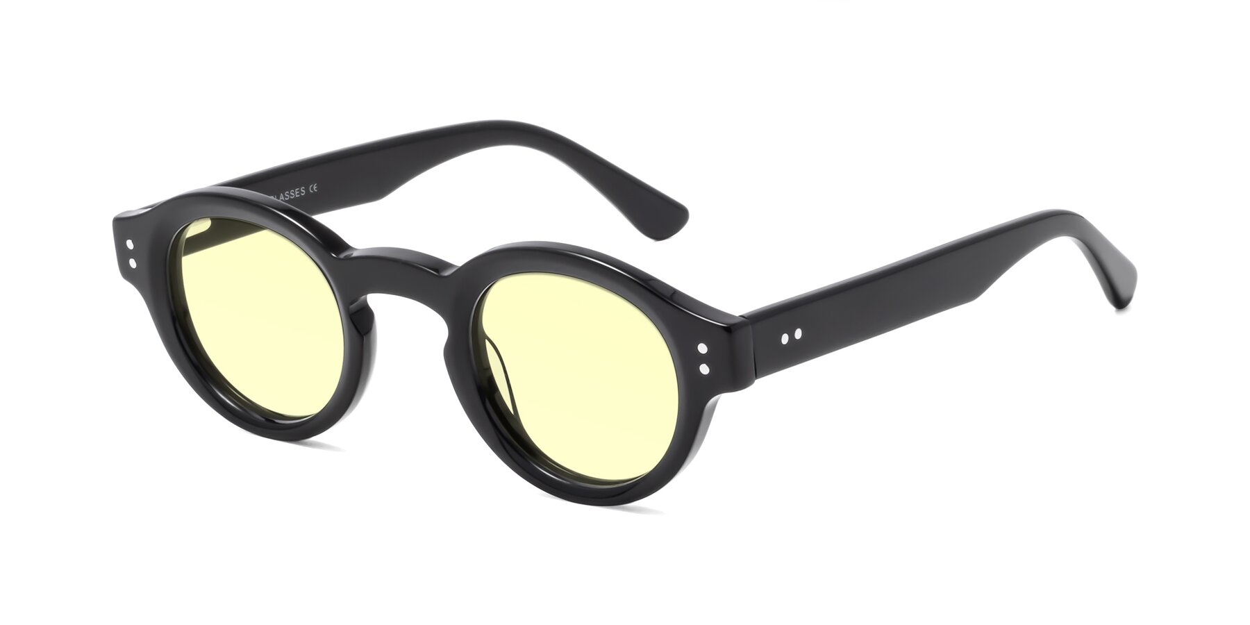 Angle of Pine in Black with Light Yellow Tinted Lenses