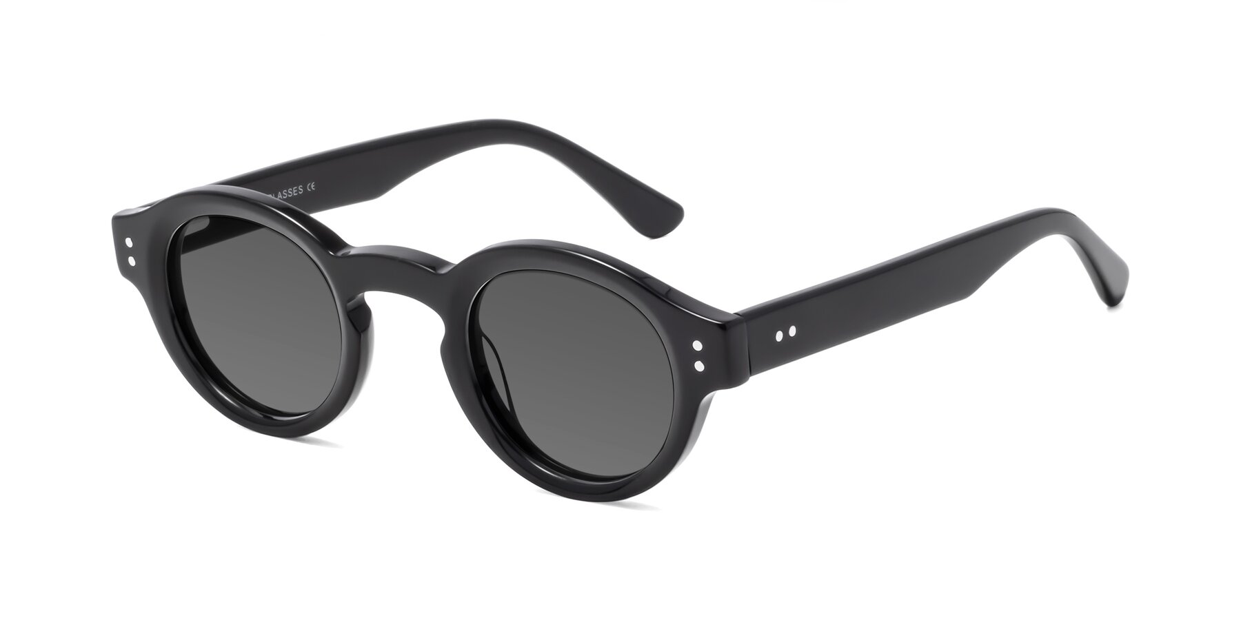 Angle of Pine in Black with Medium Gray Tinted Lenses