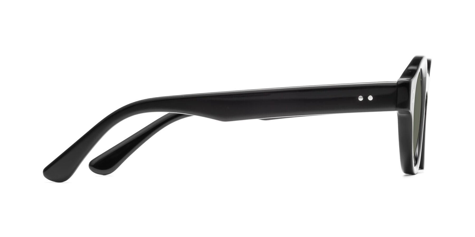 Side of Pine in Black with Gray Polarized Lenses