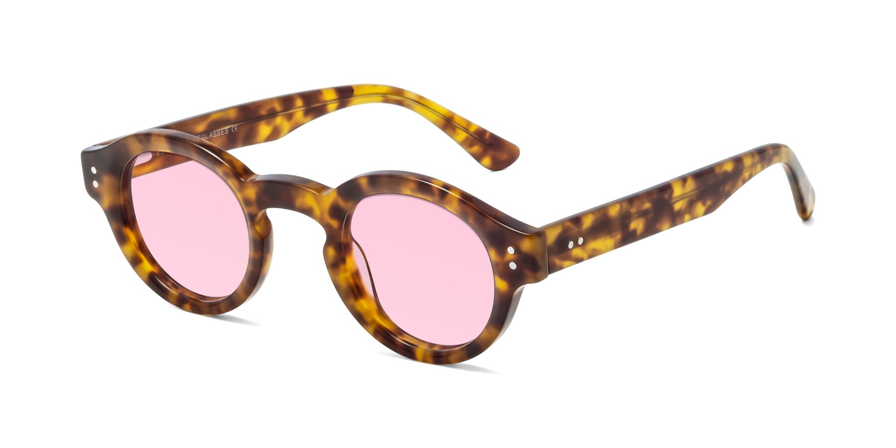 Angle of Pine in Tortoise with Light Pink Tinted Lenses