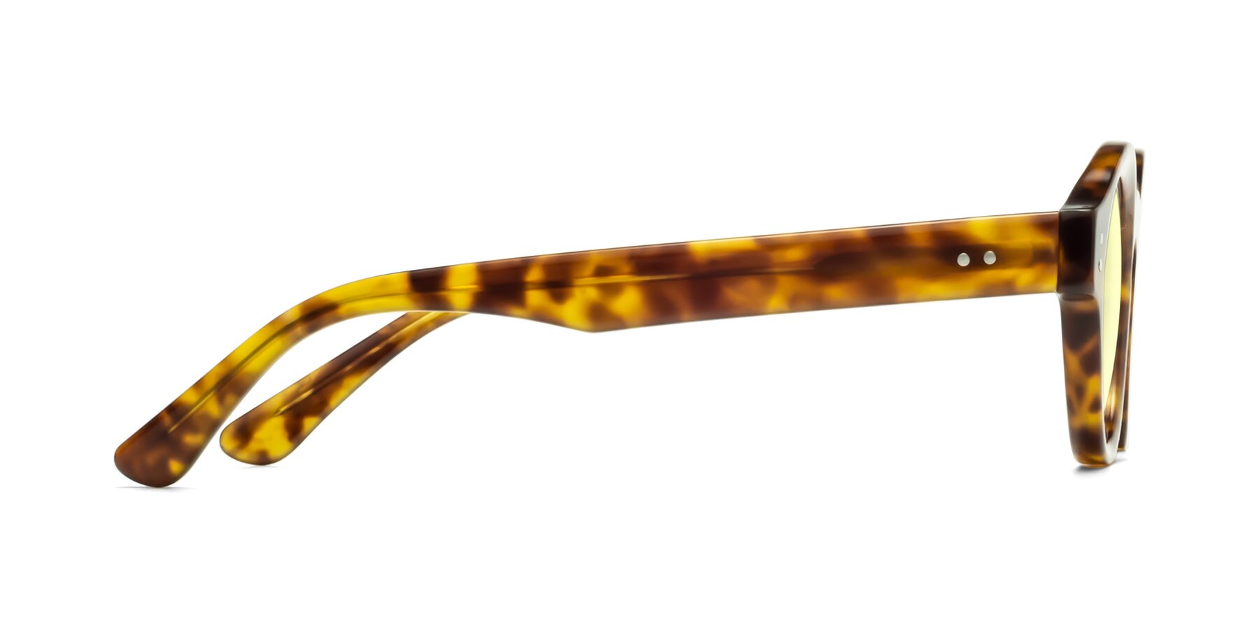 Side of Pine in Tortoise with Light Yellow Tinted Lenses