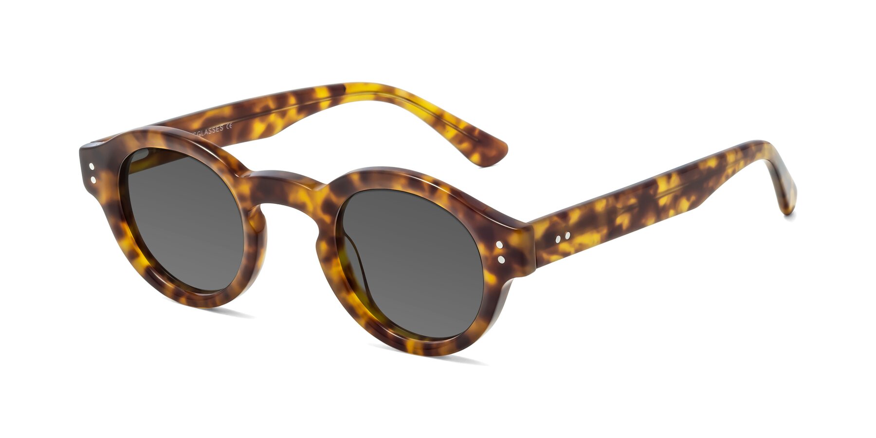 Angle of Pine in Tortoise with Medium Gray Tinted Lenses