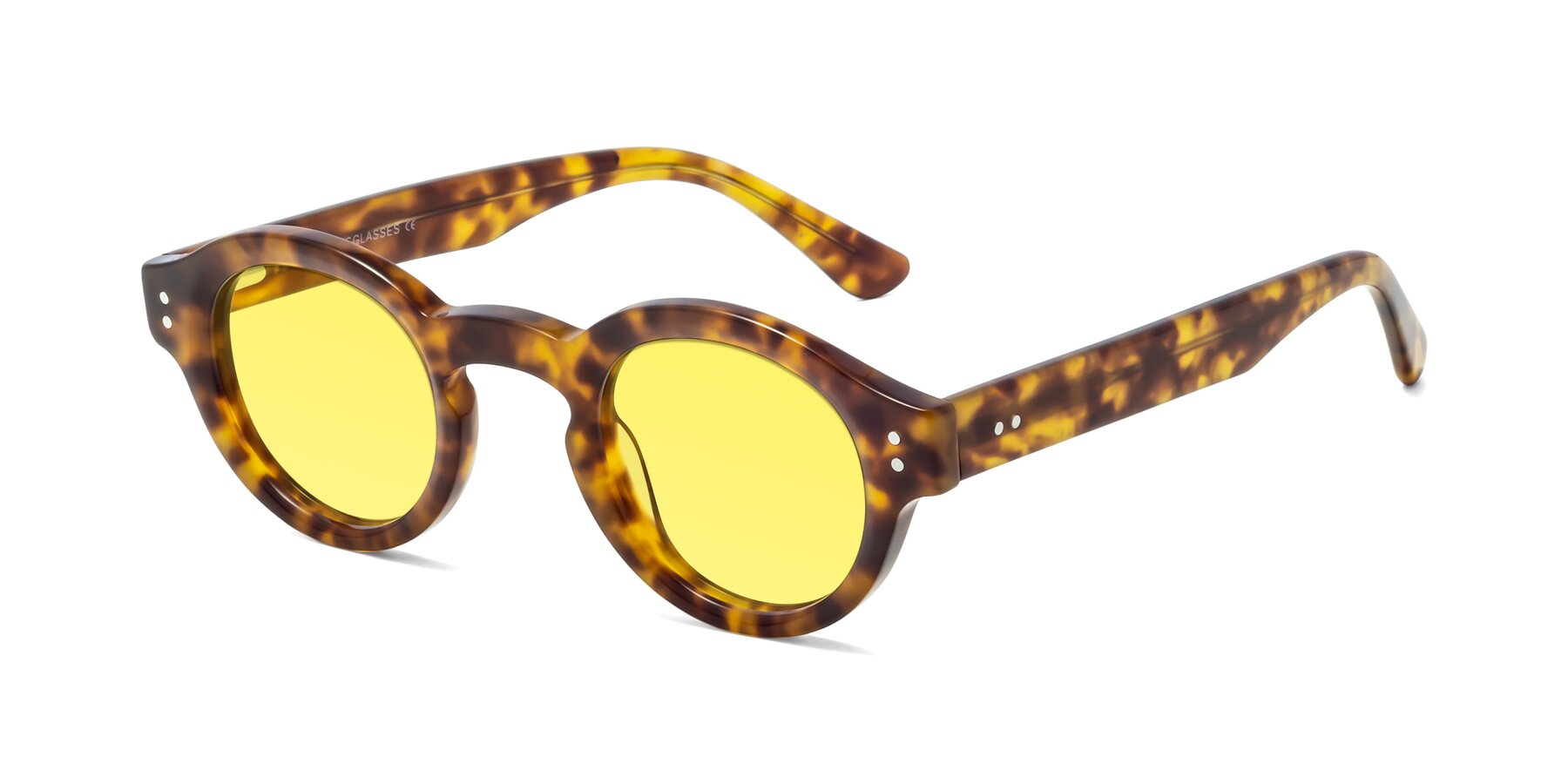Angle of Pine in Tortoise with Medium Yellow Tinted Lenses