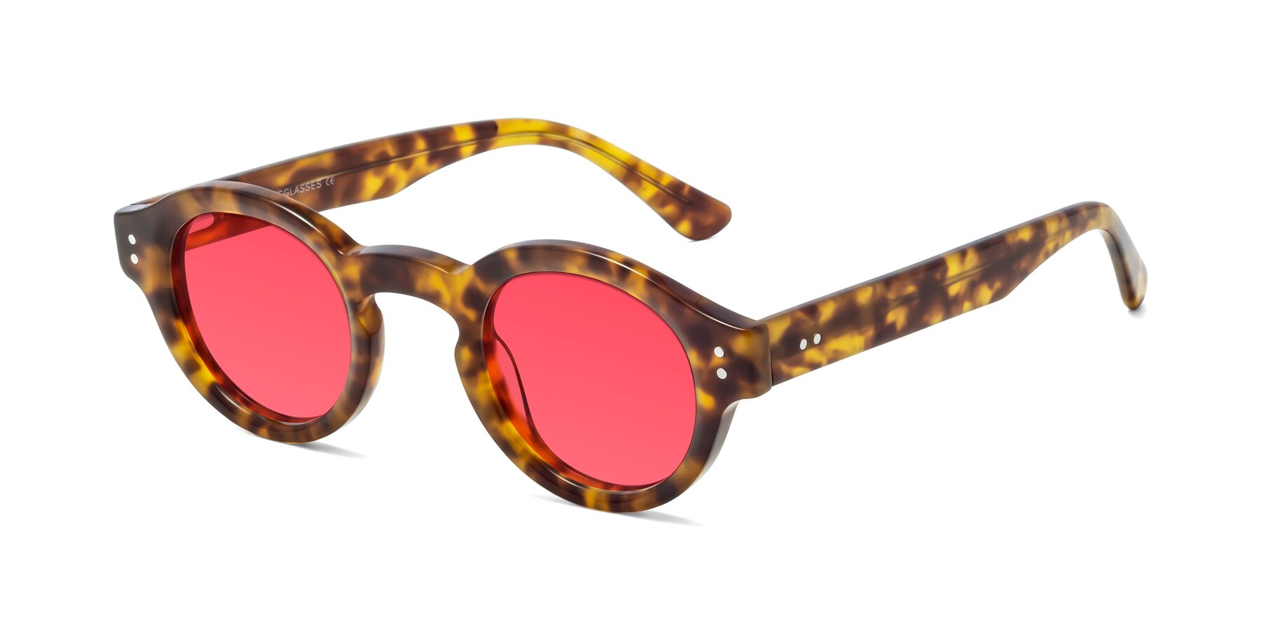 Angle of Pine in Tortoise with Red Tinted Lenses