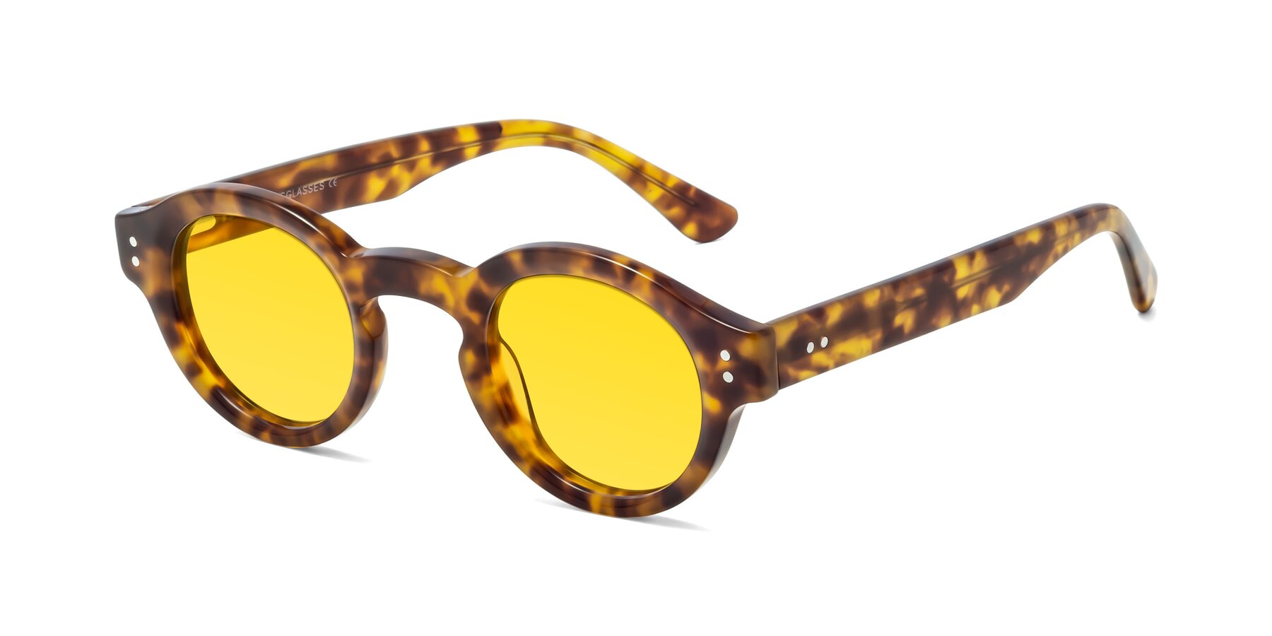 Angle of Pine in Tortoise with Yellow Tinted Lenses