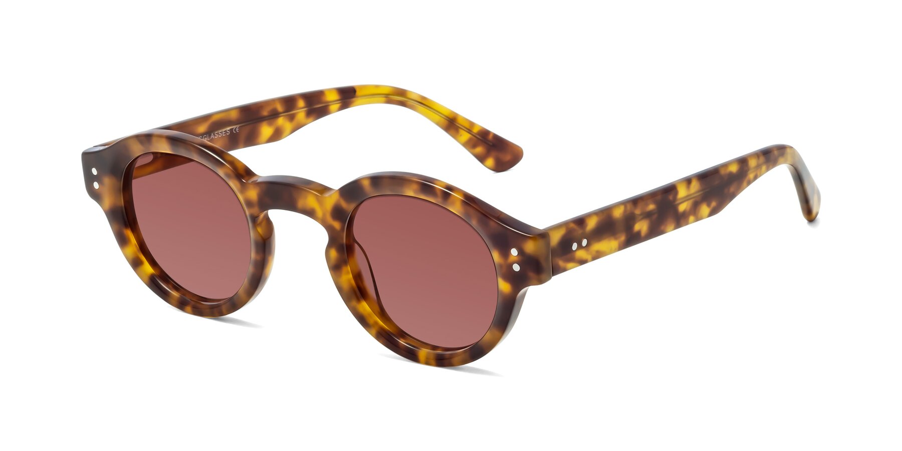 Angle of Pine in Tortoise with Garnet Tinted Lenses