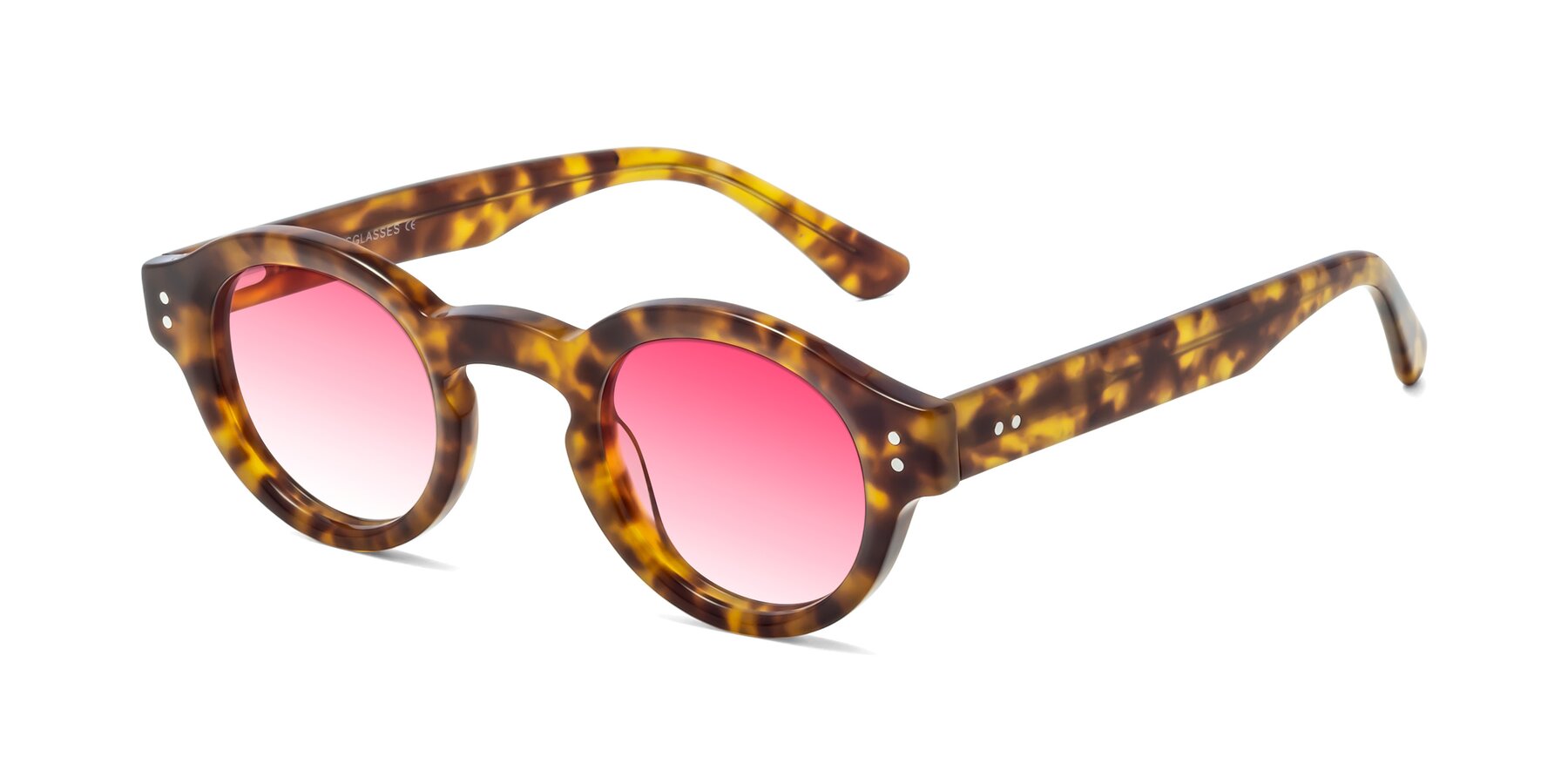 Angle of Pine in Tortoise with Pink Gradient Lenses