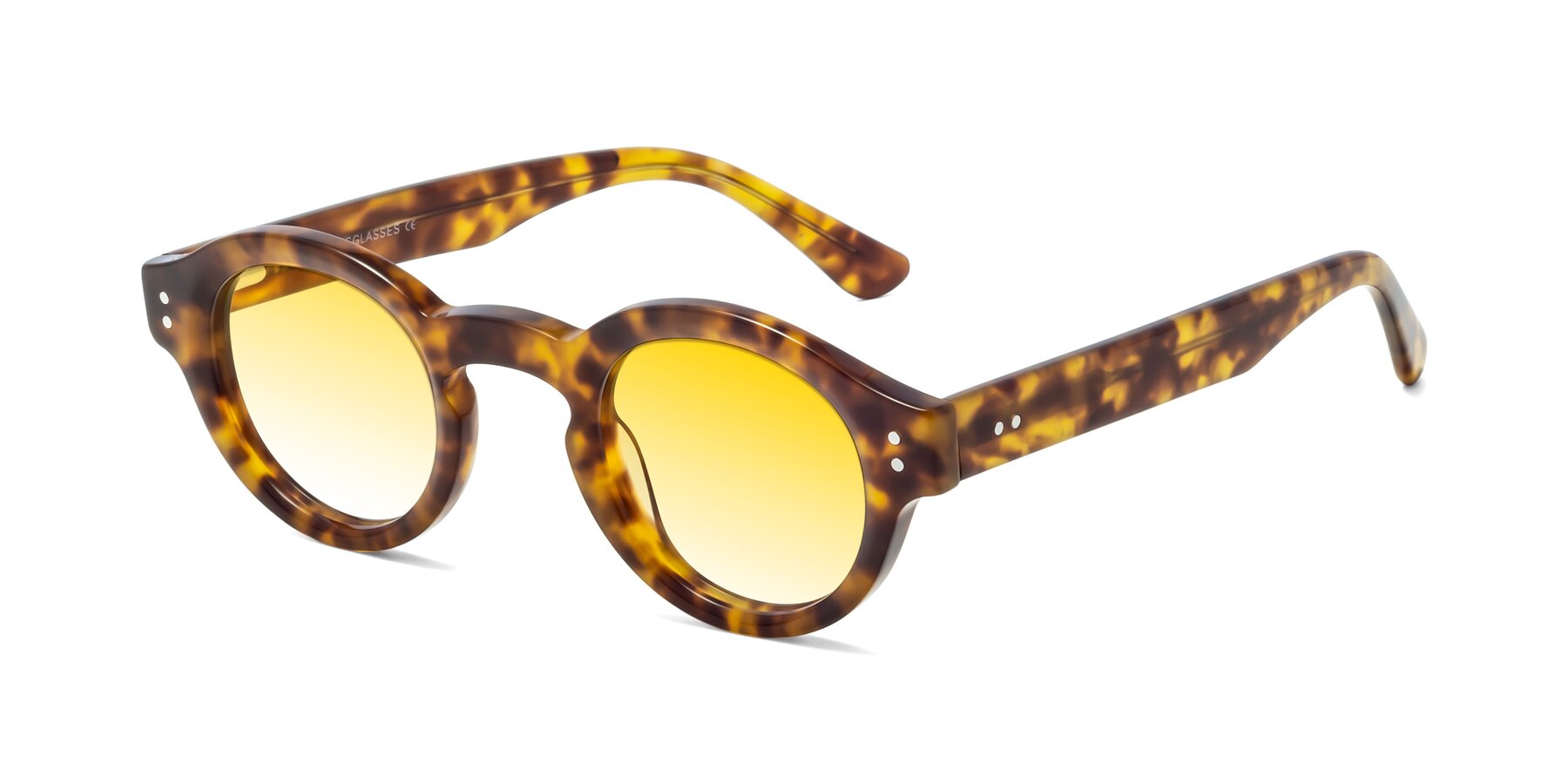 Angle of Pine in Tortoise with Yellow Gradient Lenses