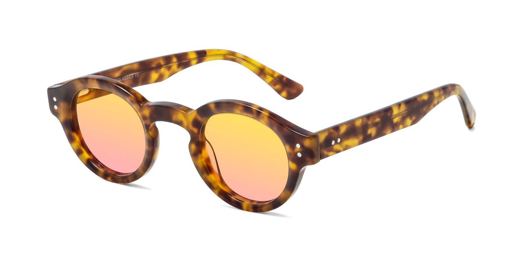 Angle of Pine in Tortoise with Yellow / Pink Gradient Lenses