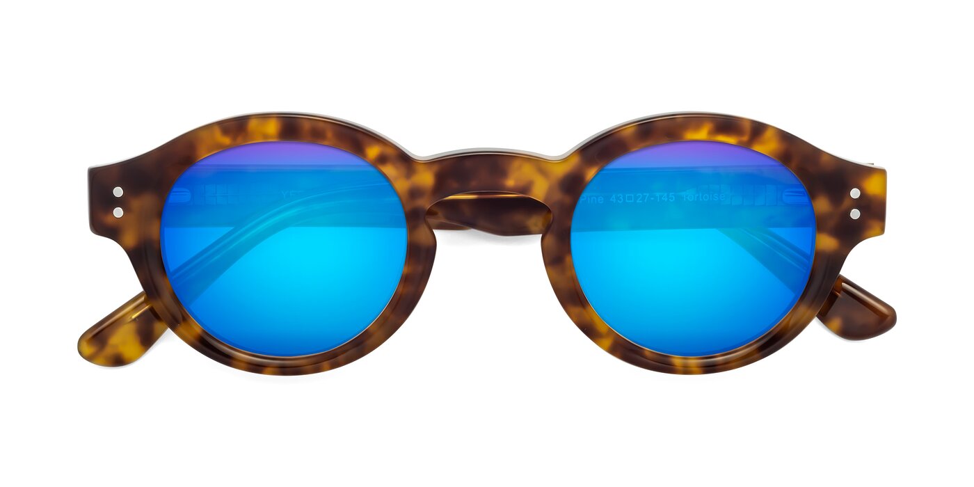 Pine - Tortoise Flash Mirrored Sunglasses