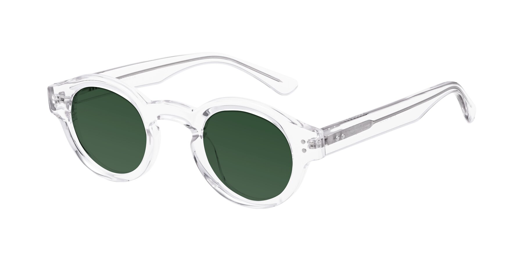 Angle of Pine in Clear with Green Tinted Lenses