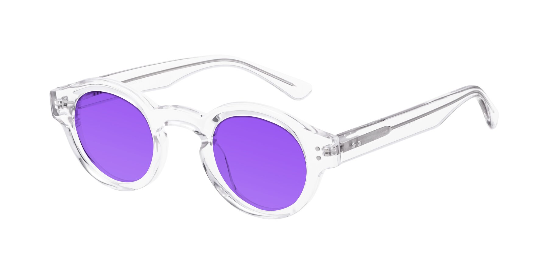 Angle of Pine in Clear with Purple Tinted Lenses