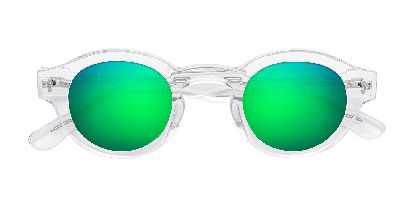 Pine - Clear Flash Mirrored Sunglasses