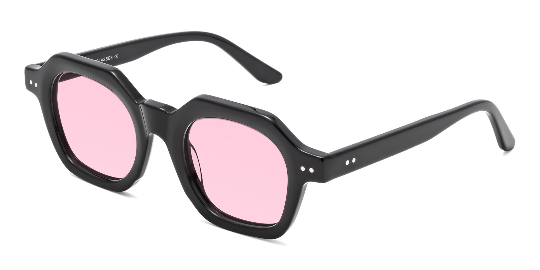 Angle of Vector in Black with Light Pink Tinted Lenses