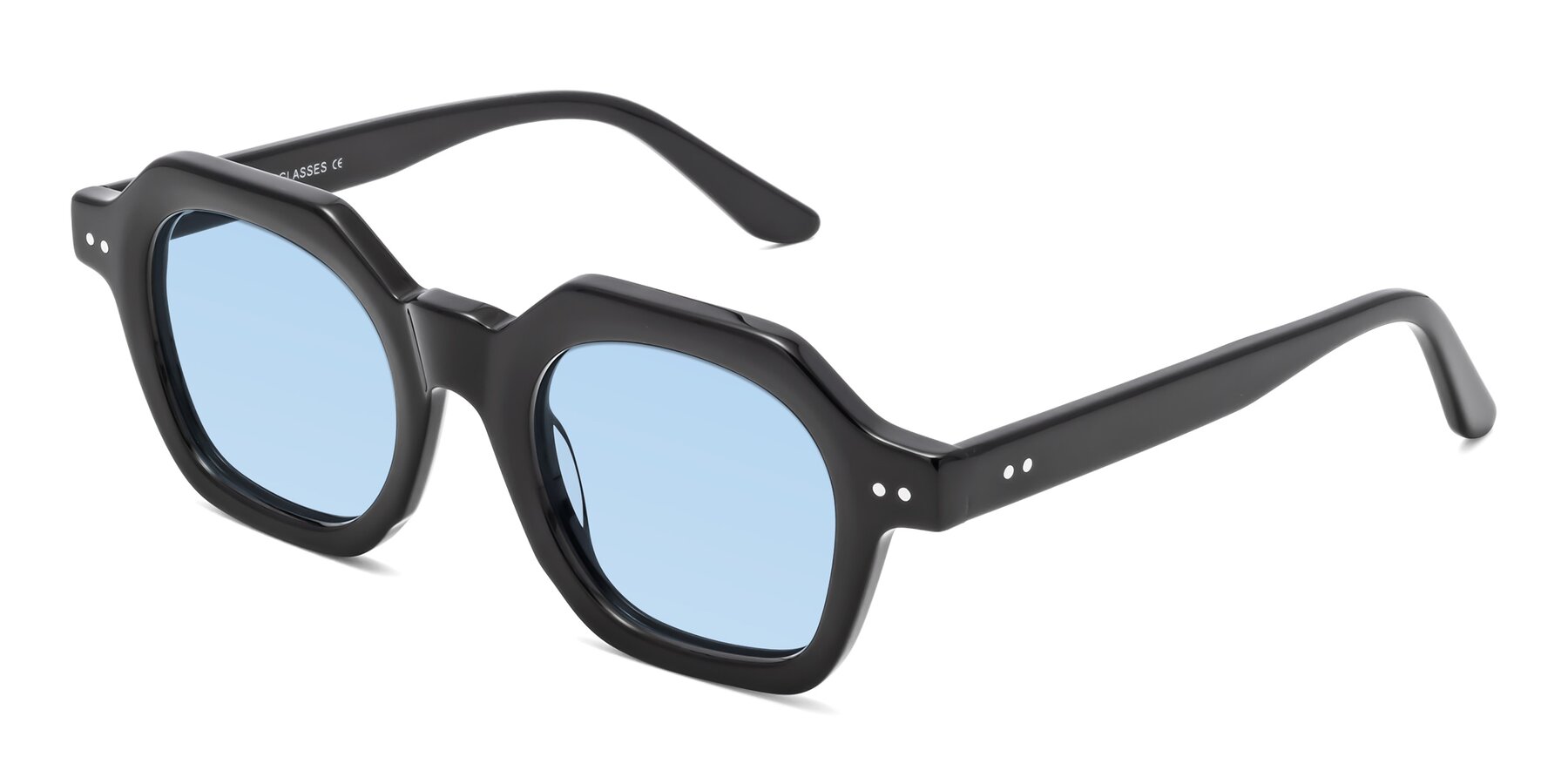 Angle of Vector in Black with Light Blue Tinted Lenses
