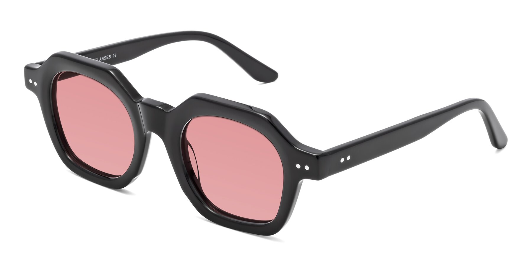 Angle of Vector in Black with Medium Garnet Tinted Lenses