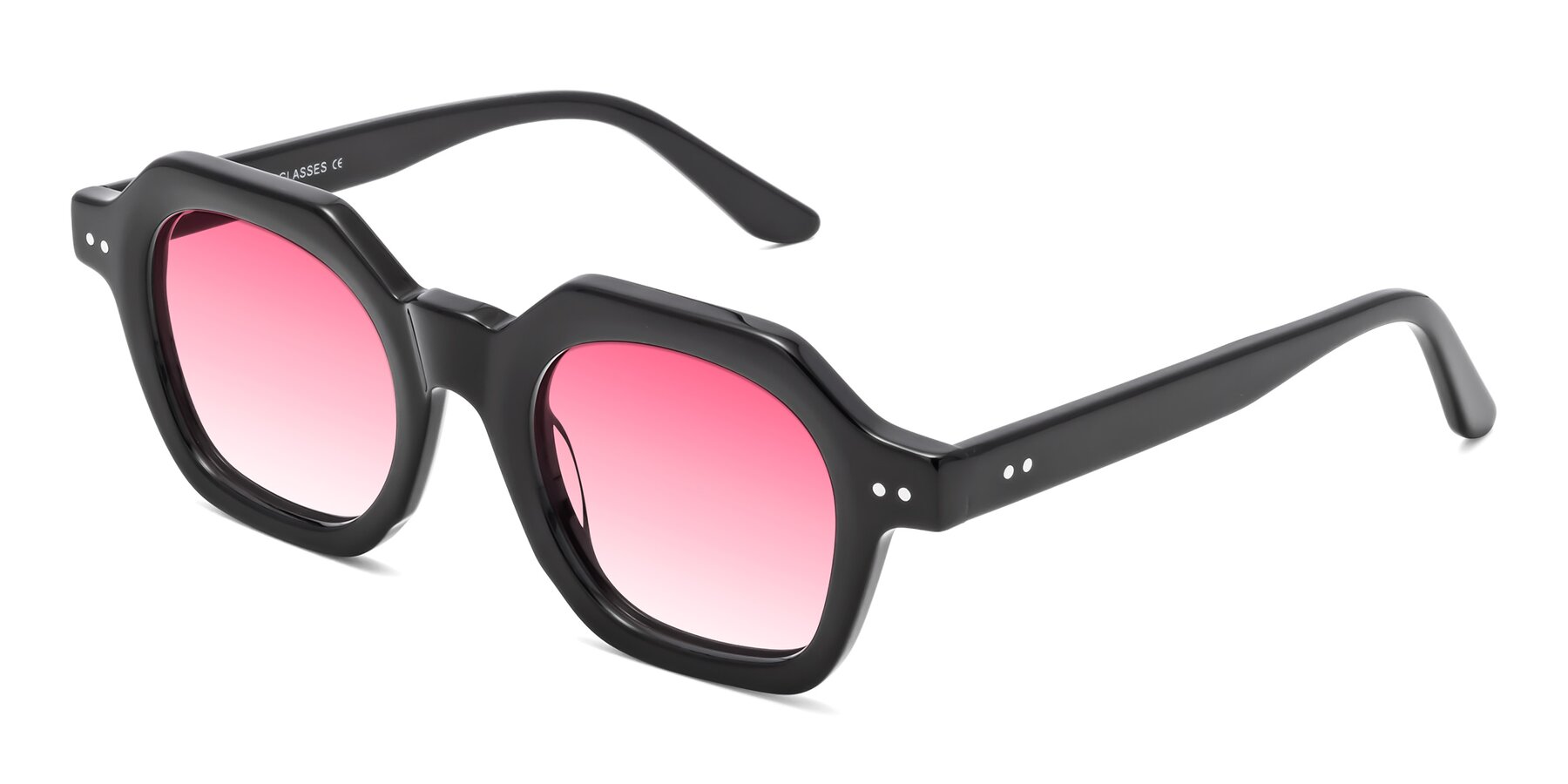 Angle of Vector in Black with Pink Gradient Lenses