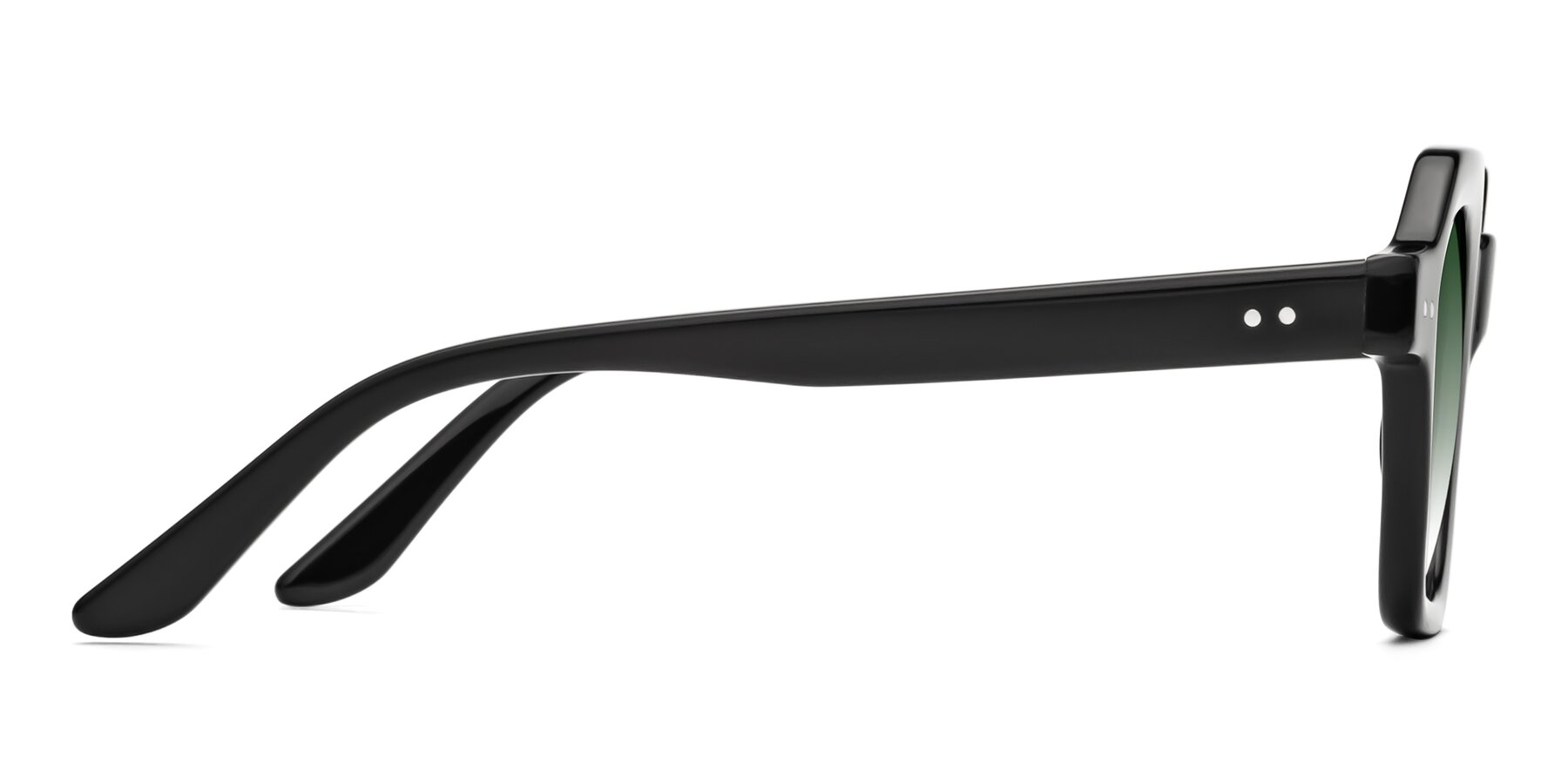 Side of Vector in Black with Green Gradient Lenses