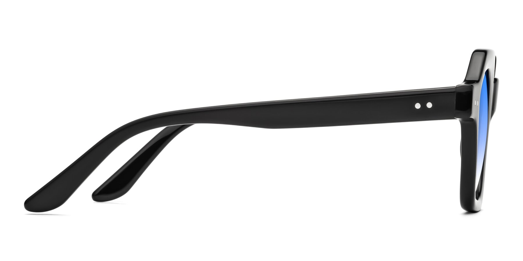 Side of Vector in Black with Blue Gradient Lenses