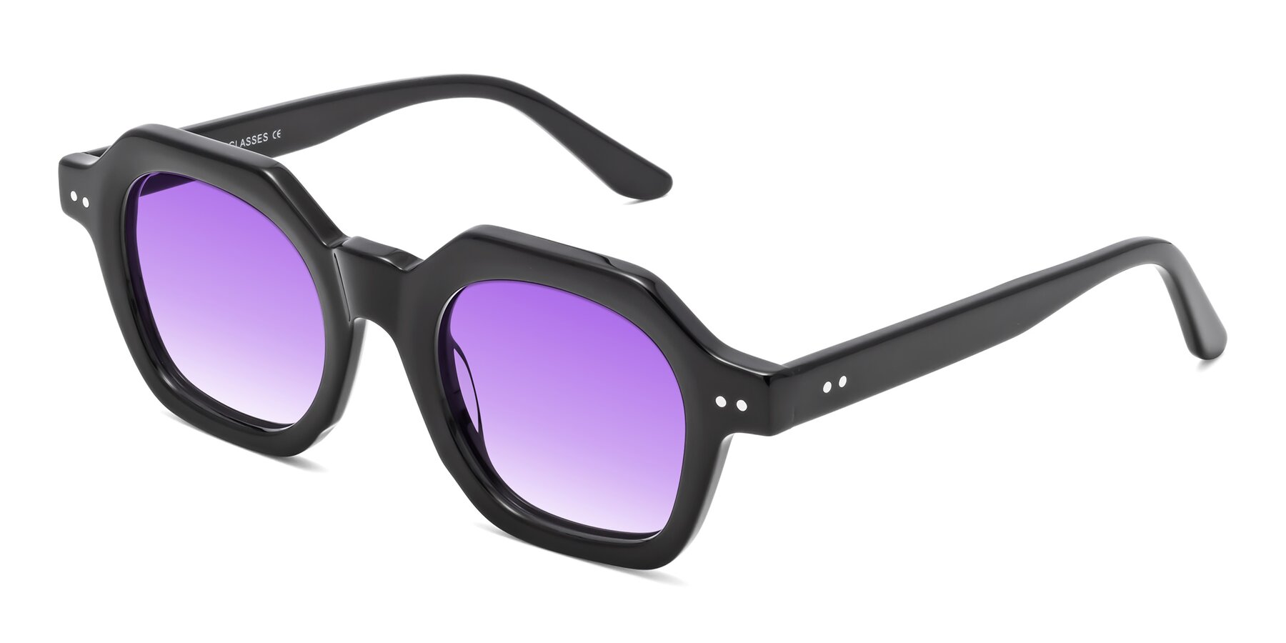 Angle of Vector in Black with Purple Gradient Lenses