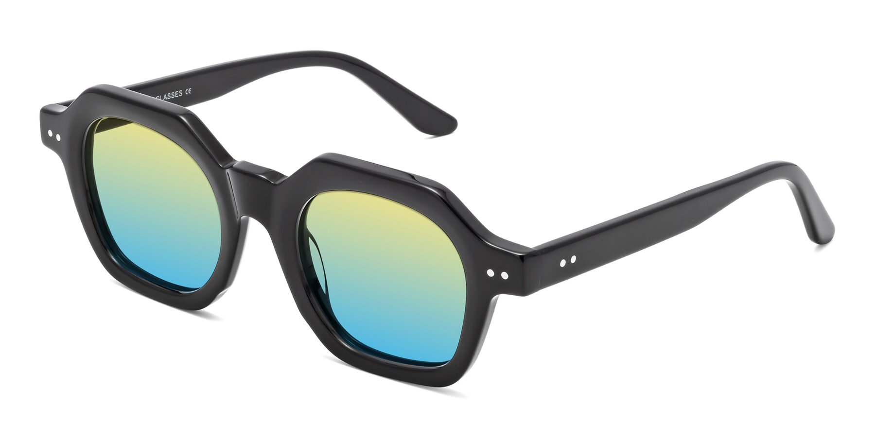 Angle of Vector in Black with Yellow / Blue Gradient Lenses