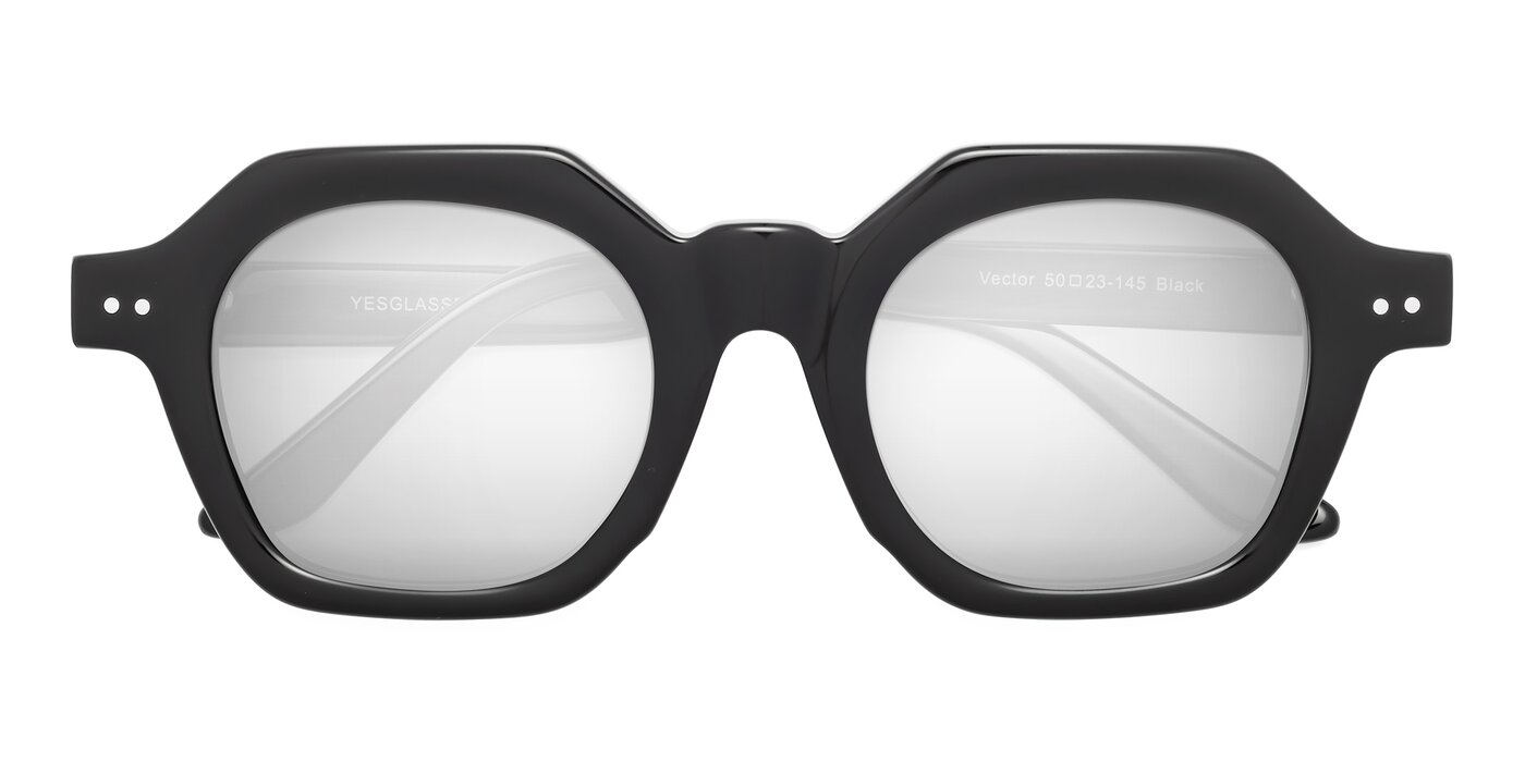 Vector - Black Flash Mirrored Sunglasses